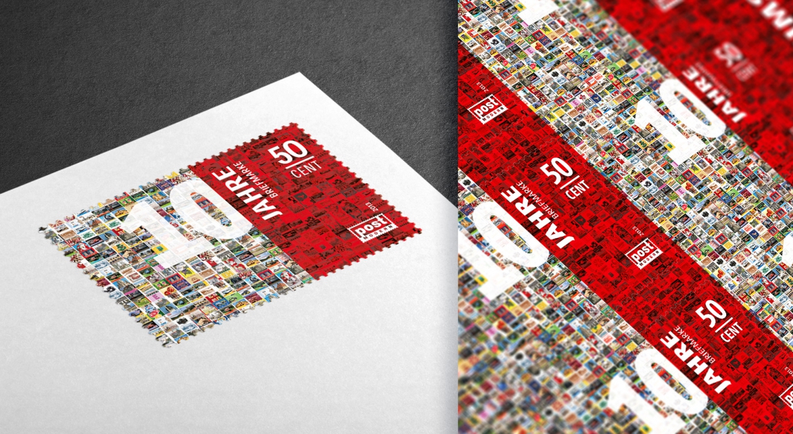 postmodern-briefmarken-philatelie-ersttagskarte-10jahre-veredlung-prägung-stanzung-grafikdesign-berlin